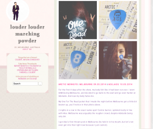 Screenshot from my personal blog
