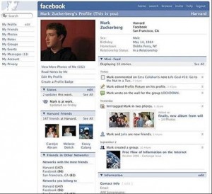 2006 - First major redesign, adding a news feed and a mini feed to profile pages