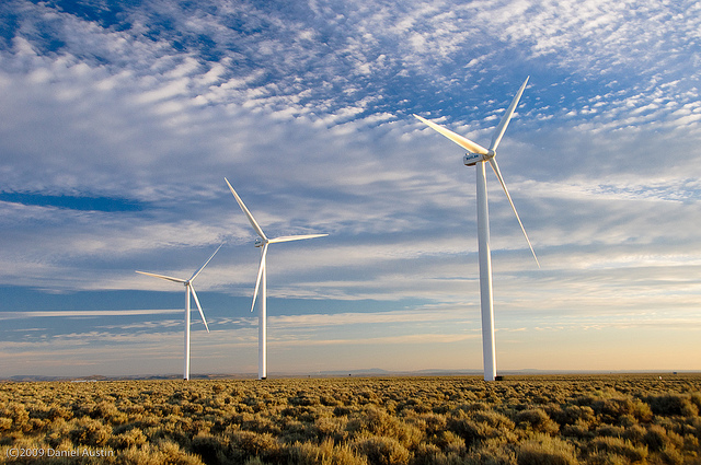 Wyoming wind farm. Photo: Daniel Hoherd