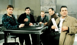 The ensemble cast of Ronin, featuring Sean Bean, Jean Reno and Robert De Niro.