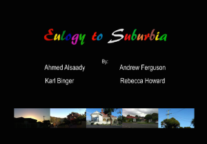 Eulogy to Suburbia - Start SNU