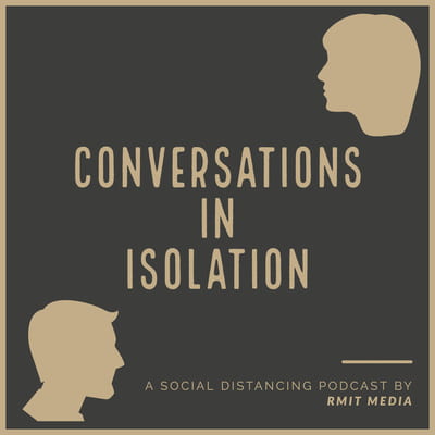 Logo for the Conversations in Isolation Podcast.